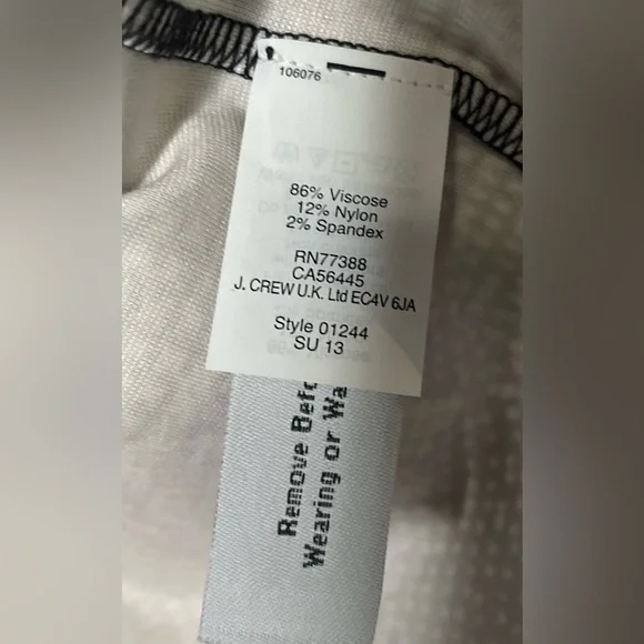 • Madewell • Downtown Skirt Batik Black Size Small Elastic Waist Band Geometric - Picture 7 of 11